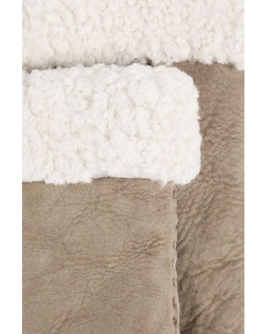 Isabel Marant Natural Shearling Mittens