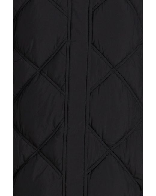 Claudie Pierlot Black Quilted Shell Coat