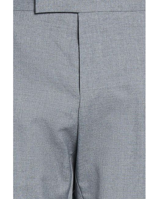 Thom Browne Gray Wool-Blend Pants for men