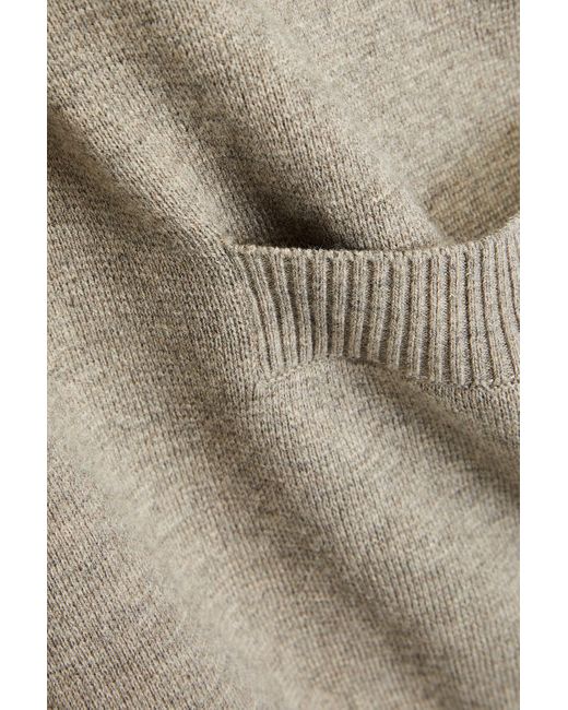Studio Nicholson Natural Mélange Wool And Cotton-blend Vest for men