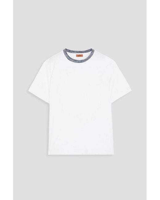 Missoni White Cotton T-Shirt for men