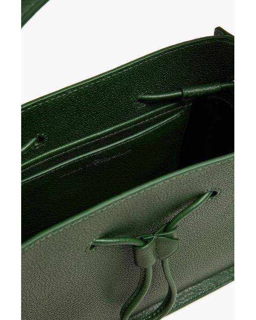 3.1 Phillip Lim Green Soleil Mini Pebbled-Leather Bucket Bag