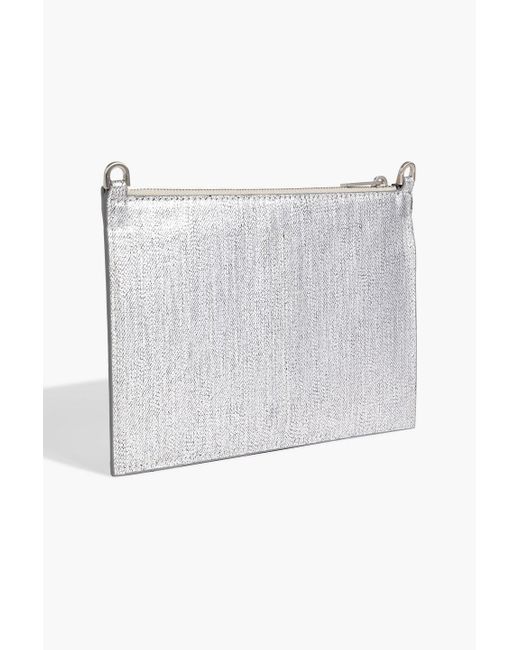 Rick Owens Gray Club Coated-canvas Pouch