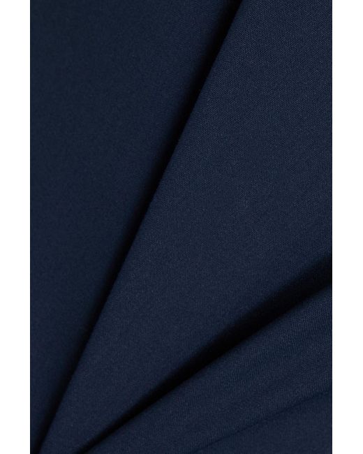 Tibi Blue Cotton-blend Poplin Top