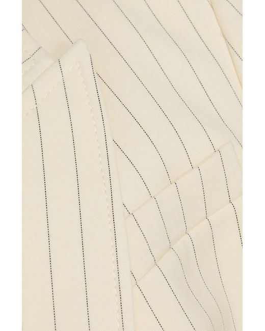 Zimmermann Natural Pinstriped Wool-Blend Blazer