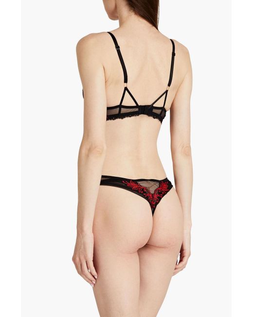 Lise Charmel Invitation Sexy Embroidered Stretch-tulle Push-up Bra
