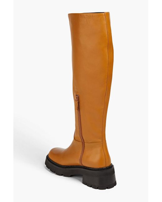 By Far Brown Russel Leather Knee Boots