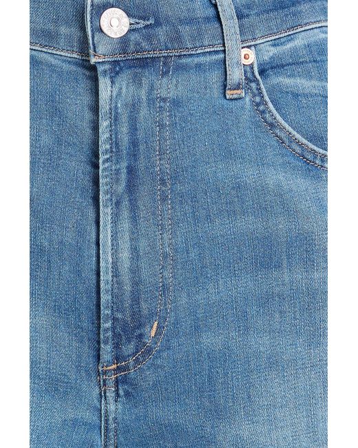 Citizens of Humanity Blue High-rise Wide-leg Jeans