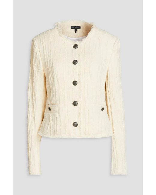 Rag & Bone Natural Annalise Cotton-tweed Jacket