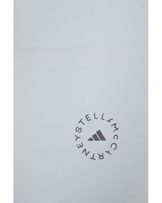 Adidas By Stella McCartney Gray Leopard-print Stretch leggings