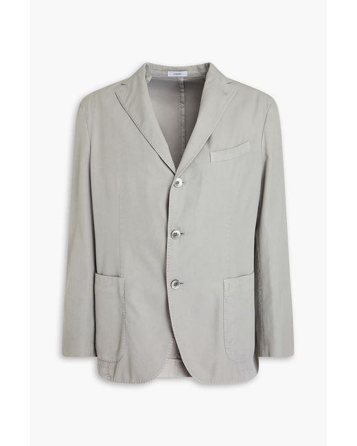Boglioli Gray Cotton-twill Blazer for men