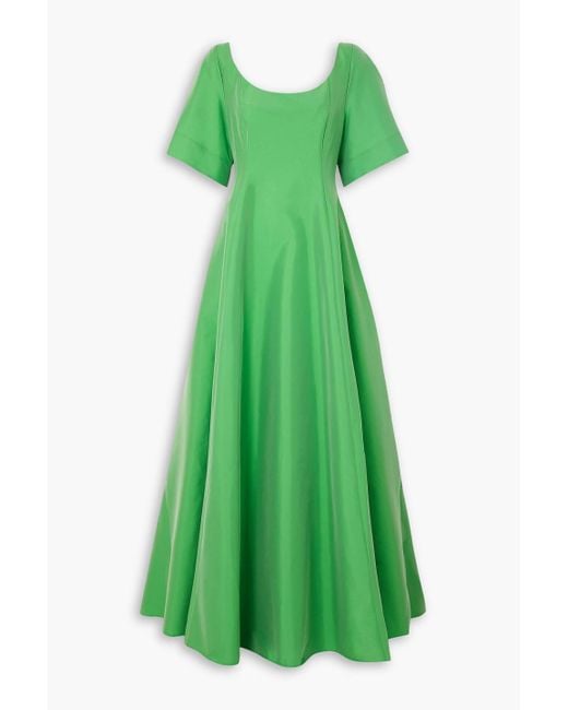knee length dresses for ladies Keeley Strapless Dress in Green Roses On Marble Print Taffeta Faille