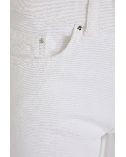 Claudie Pierlot White High-rise Wide-leg Jeans