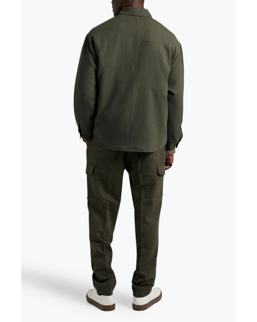 FRAME Green Wool-blend Overshirt for men