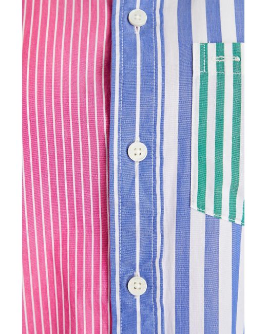 Alex Mill Pink Striped Cotton-poplin Shirt