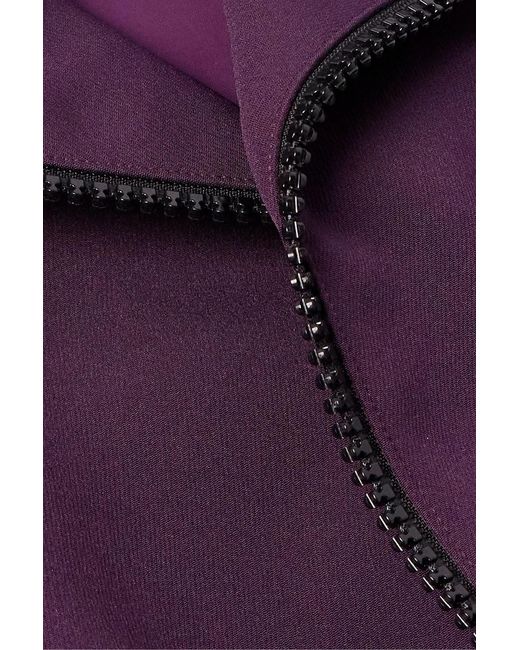 Sacai Purple Two-Tone Jersey And Shell Track Jacket for men