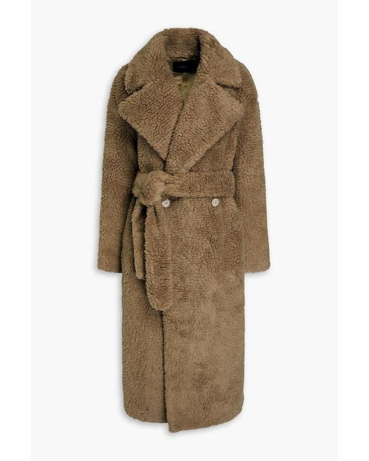 Joseph Natural Cabanis Double-breasted Camel Wool And Silk-blend Coat