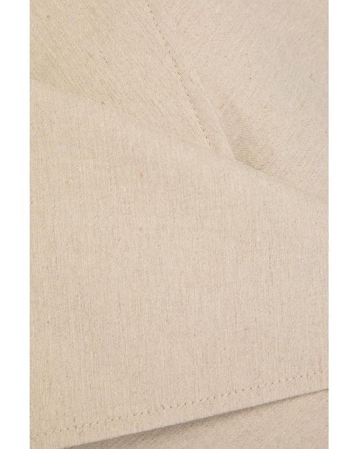 Totême  Natural Tel aus einer leinenmischung mit gürtel