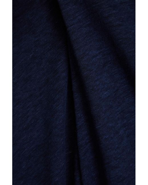 Onia Blue Shaun Linen-jersey Polo Shirt for men