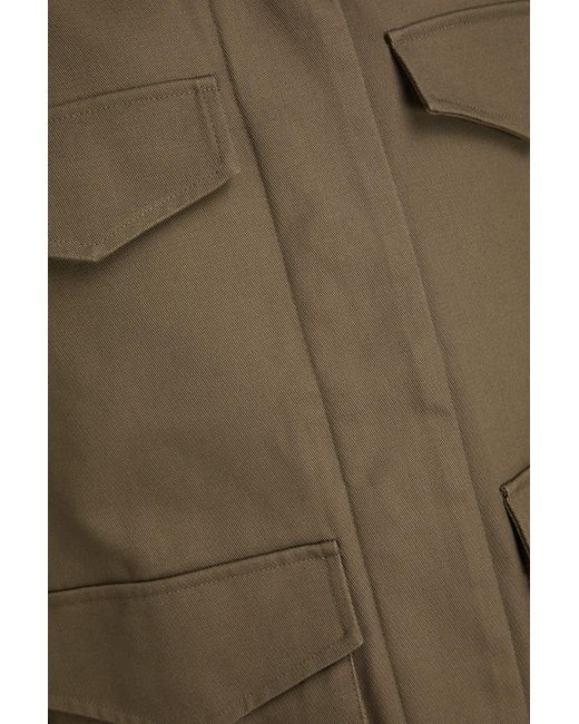 Totême Green Cotton-Twill Jacket