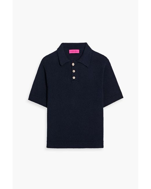 The Elder Statesman Blue Nora Cotton Polo Shirt for men