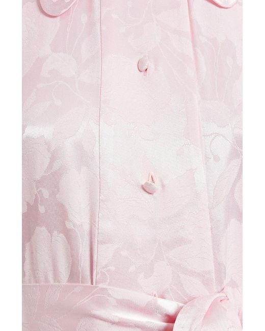 The Vampire's Wife Pink Hemd aus jacquard mit gürtel