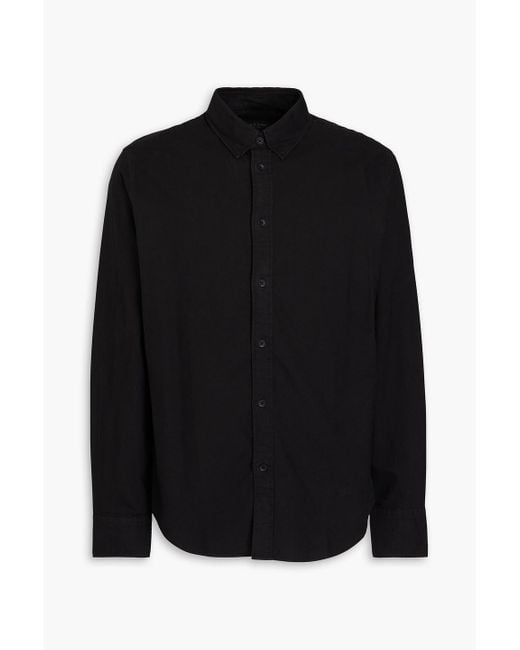 Rag & Bone Black Fit 2 Tomlin Cotton Oxford Shirt for men