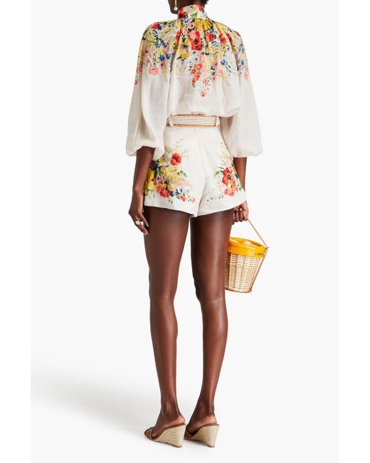 Zimmermann White Shorts