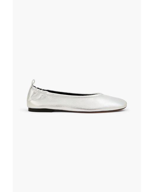 3.1 Phillip Lim White Leather Ballet Flats