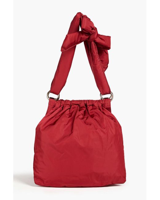 Red(v) Red Schultertasche aus shell