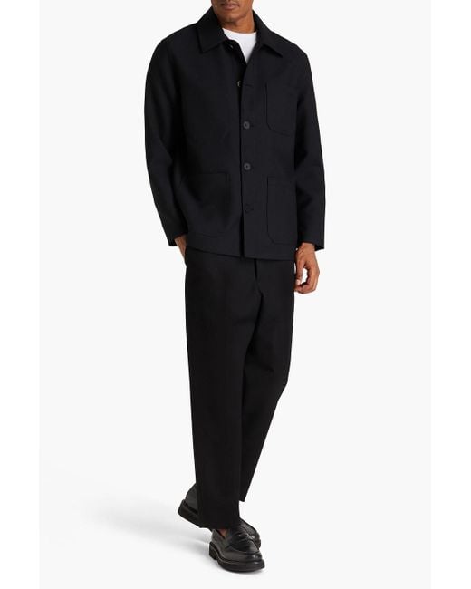 Sandro Black Twill Jacket for men