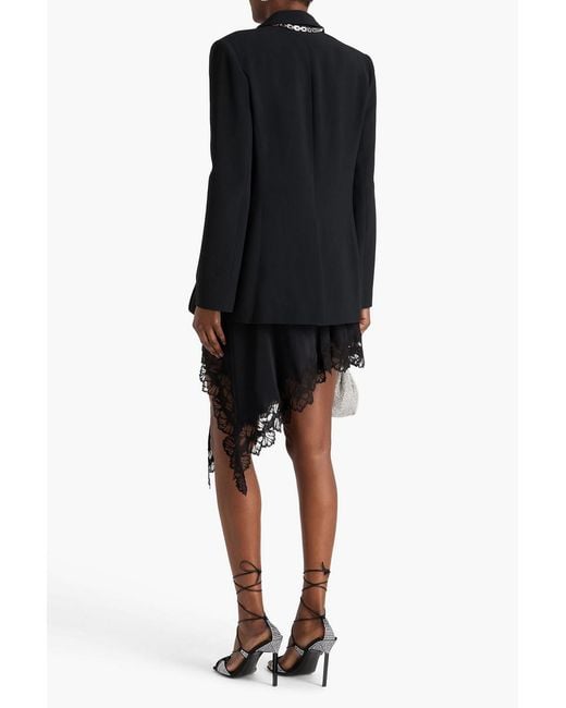 Christopher Kane Black Crepe Blazer