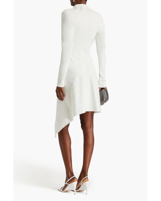 J.W. Anderson White Asymmetric Chain-embellished Jersey Dress
