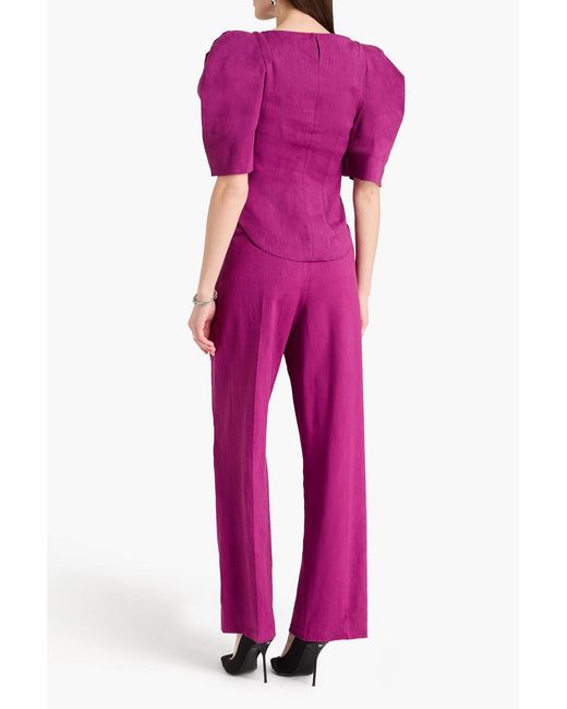 Isabel Marant Pink Hemp-blend Top