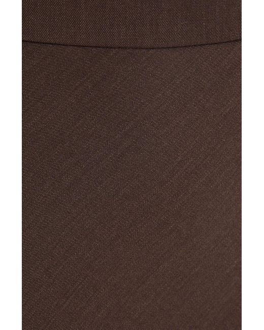 A.Emery Brown Riva Wool-Twill Maxi Skirt