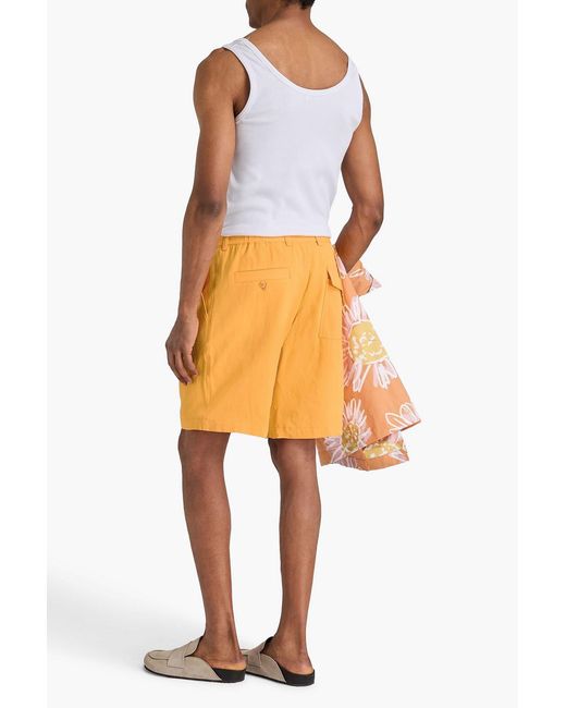 Jacquemus Orange Gelati Woven Chino Shorts for men