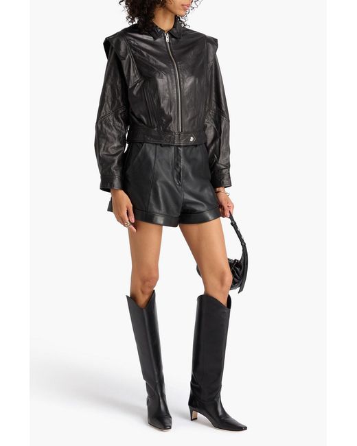 IRO Black Leather Jacket