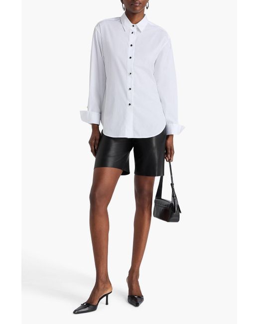 Rag & Bone White Eve Cotton-Poplin Shirt