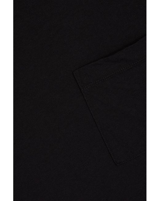 James Perse Black Cotton And Linen-blend T-shirt for men