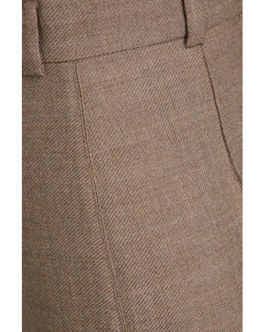 Nanushka Natural Wool-twill Flared Pants