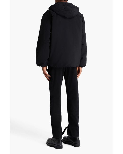 Sandro Black Shell Hooded Jacket for men