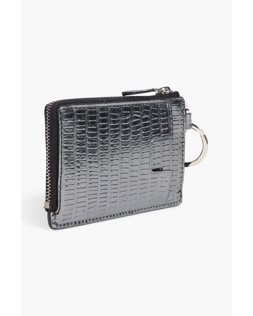 Tom Ford Metallic Lizard-effect Leather Cardholder for men