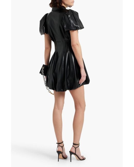 Jonathan Simkhai Black Callista Pleated Mini Dress