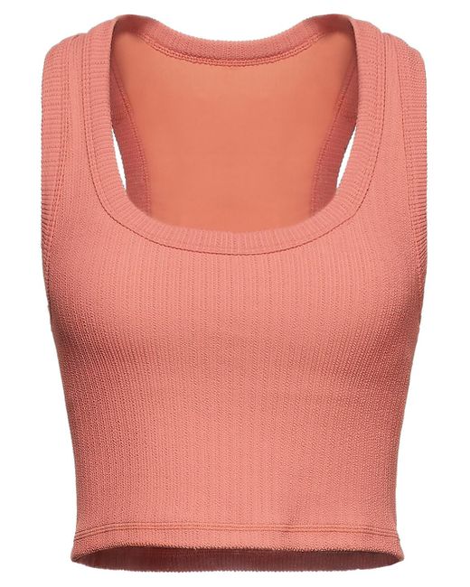 The Upside Pink Leandra Cropped Stretch-jacquard Top