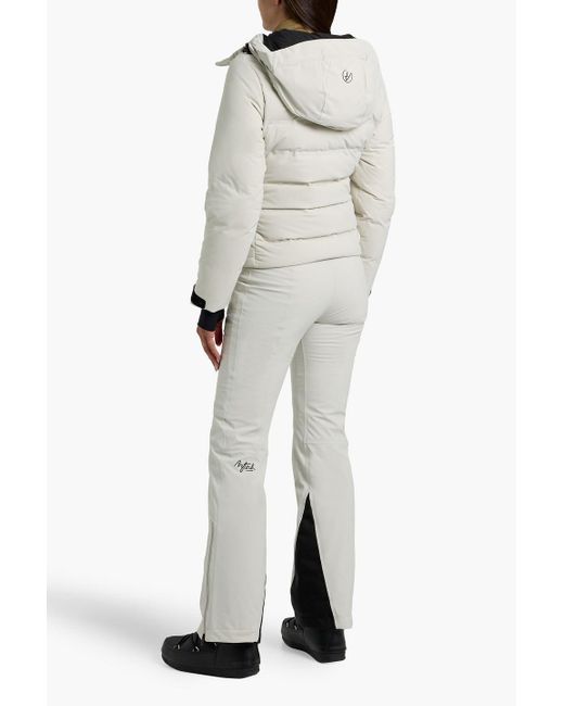 Aztech Mountain White Nuke Quilted Down Ski Jacket