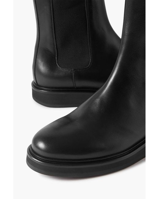 LEGRES Black 18 Leather Chelsea Boots
