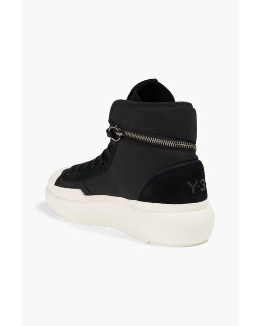 Y-3 Black Ajatu Court Canvas High-top Sneakers for men