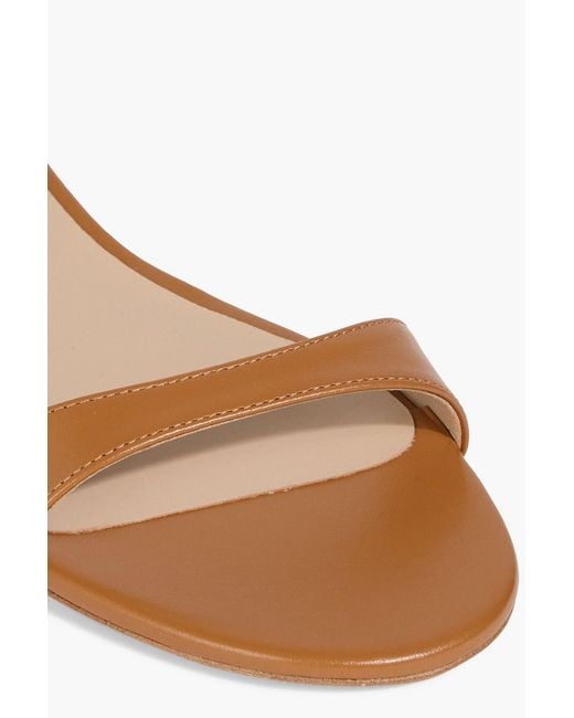 Stuart Weitzman White Leather Sandals