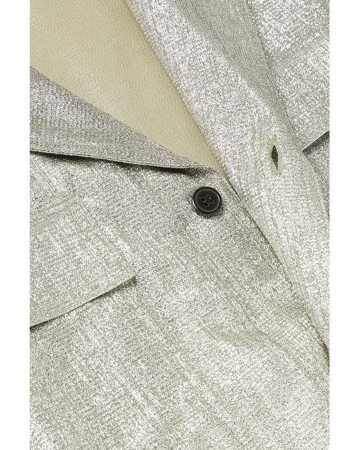 Dries Van Noten Metallic Lamé Shirt for men