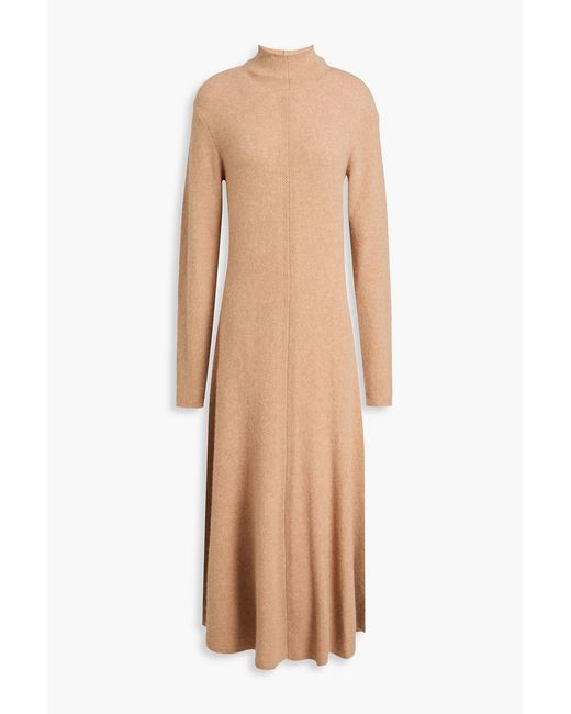Joseph Natural Cashmere-Blend Midi Dress